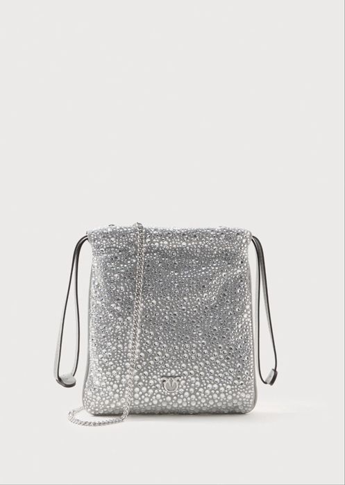 Сяюча сумка Pinko Love Bag (Оригінал) зі стразами | Нова колекція