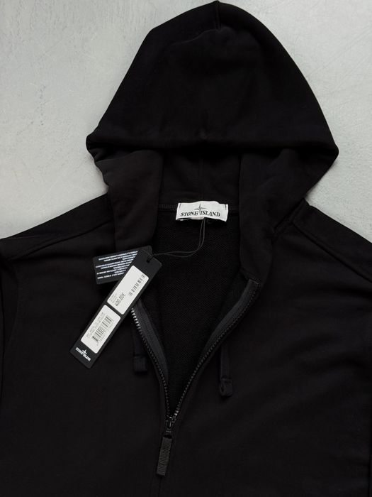 Зіпка Stone Island | Чоловіча кофта Стон Айленд | Стонік Чорний