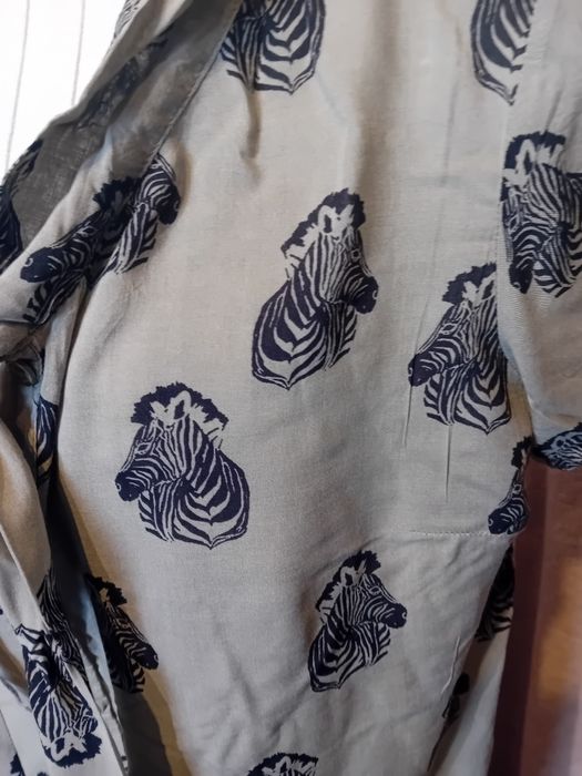 #Franco Calligari koszula szara zebra