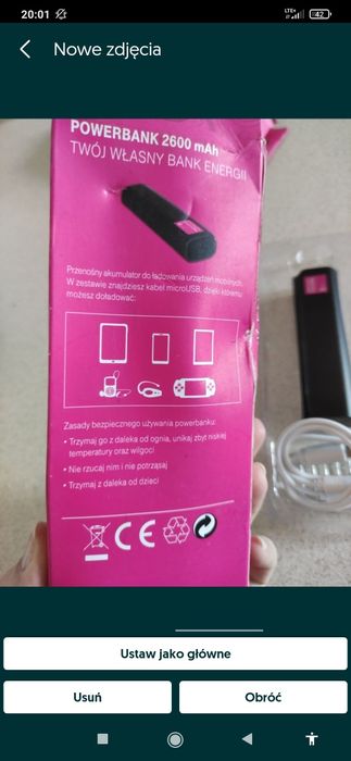Powerbank T-Mobile 2600 mAh