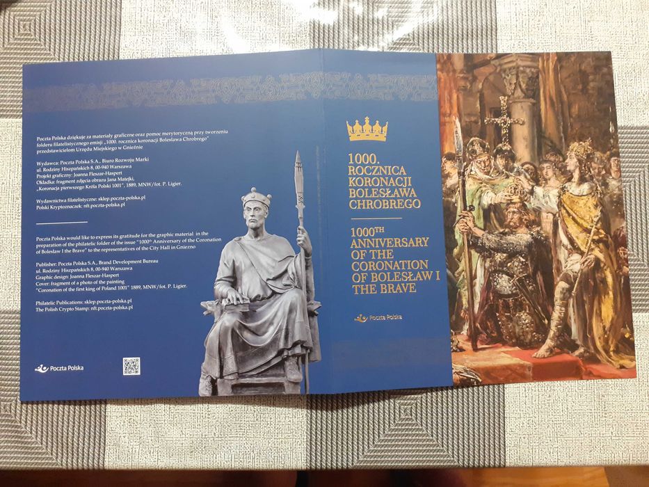Folder Koronacja Bolesława Chrobrego + folder Hołd Pruski zestaw