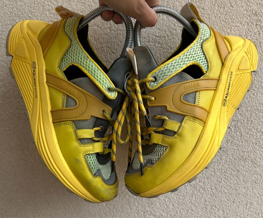 GANNI buty sportowe skóra rozmiar 37 vibram podeszwa sneakersy