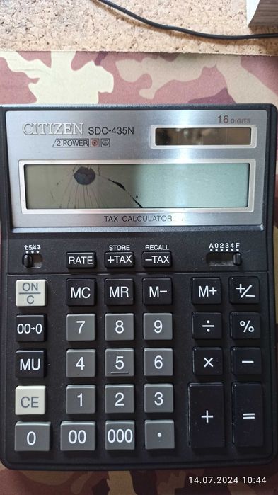 Калькулятор Citizen SDC 435N