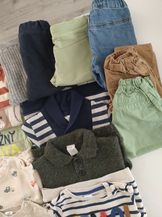 Zestaw ubrań chłopięcych roz. 68 H&M, Next