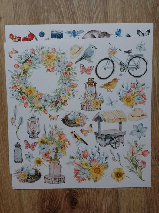 Mega zestaw papierów Mintay z elementami do wycinania Suntastic - 5ark