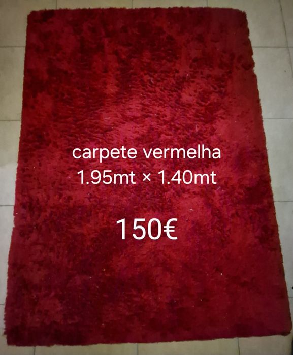 Carpete vermelha 1.40x1.95