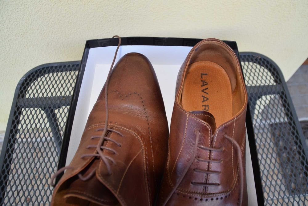 Sprzedam brązowe, skórzane buty męskie, Lavard, 42, Opole, opolskie