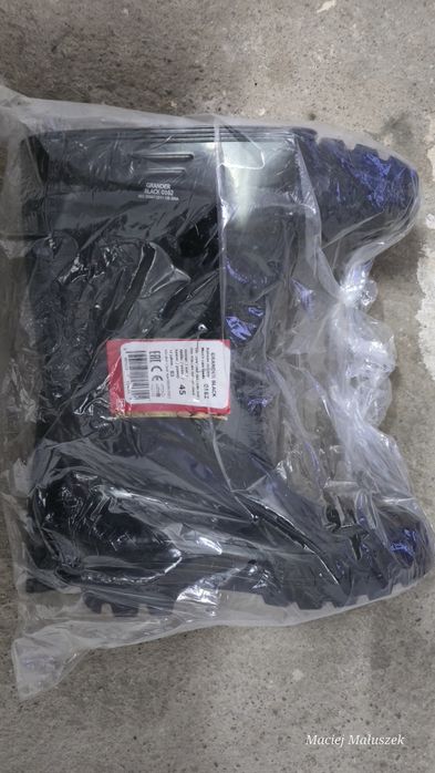 Gumowce grander black 0162 Nowe z ocieplaczem