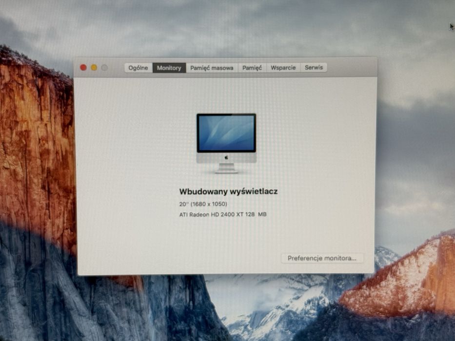 Komputer Apple Imac 20 Cali Sprawny