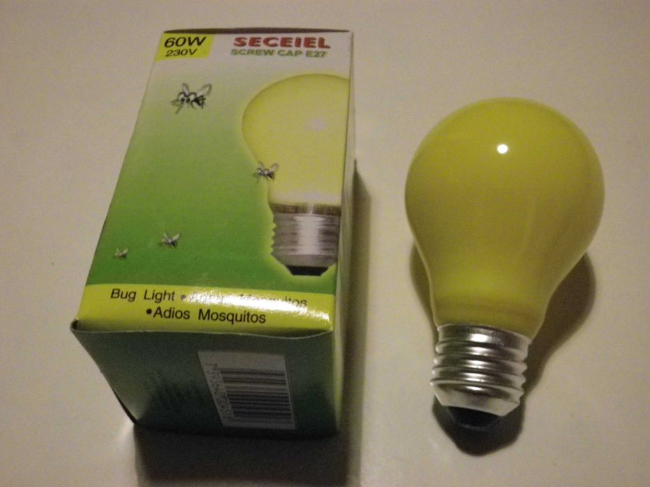 Lâmpadas anti-mosquito incandescentes E27 60W