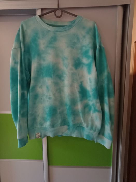 Męska niebieska bluza