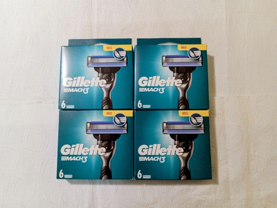 Gillette Mach3 wkłady ostrza wymienne 24 szt. 100% Orginał