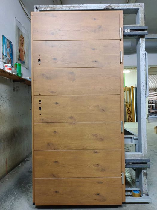 Drzwi wejściowe zewnętrzne drewniane dębowe dostawa gratis