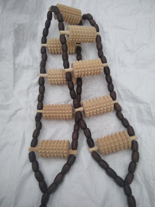 Массажёр для тела спины роликовый