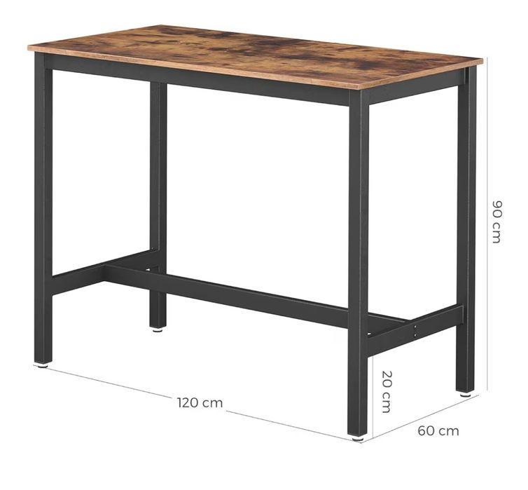 Mesa alta com dois bancos