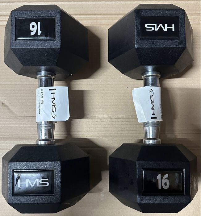 Zestaw hantli 2x16 kg hex