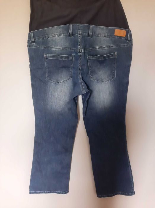 Spodnie jeansy denim ciążowe 44 xxl 50 5xl niebieskie