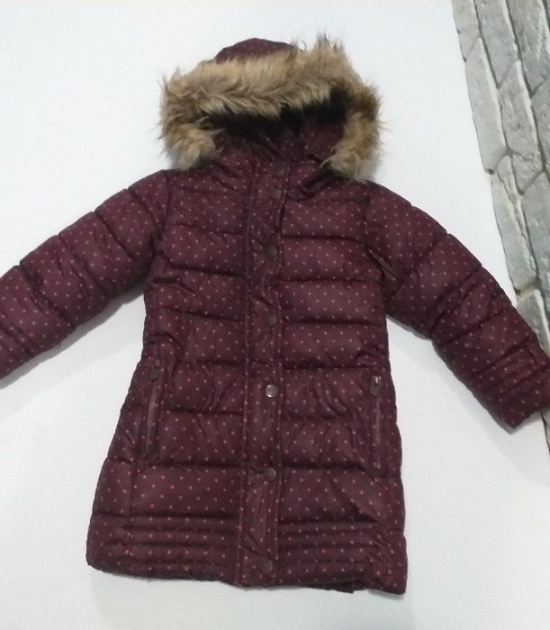 Kurtka zimowa fioletowa w gwiazdki Reserved roz 98