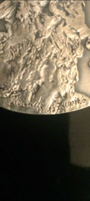 Medalha FC Porto Liga Campeões 87 Prata maciça