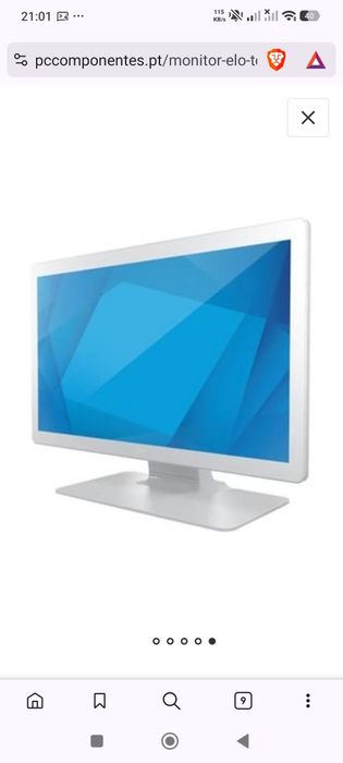 Monitor Elo Touch Solutions 2703LM 27" FullHD 70Hz LCD Tátil Altifalantes Branco