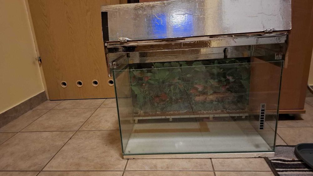 Akwarium ok. 60 l z obudową