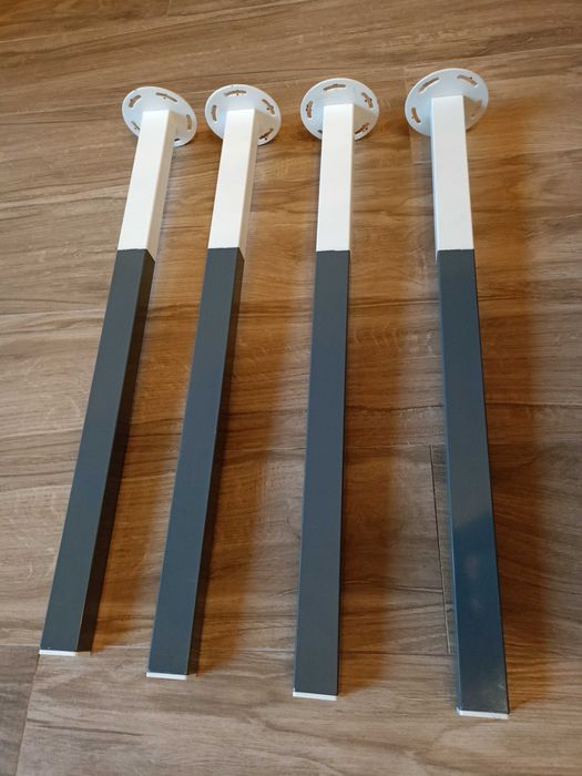 Nogi stalowe do stołu, biurka, blatu - 4 sztuki (komplet)