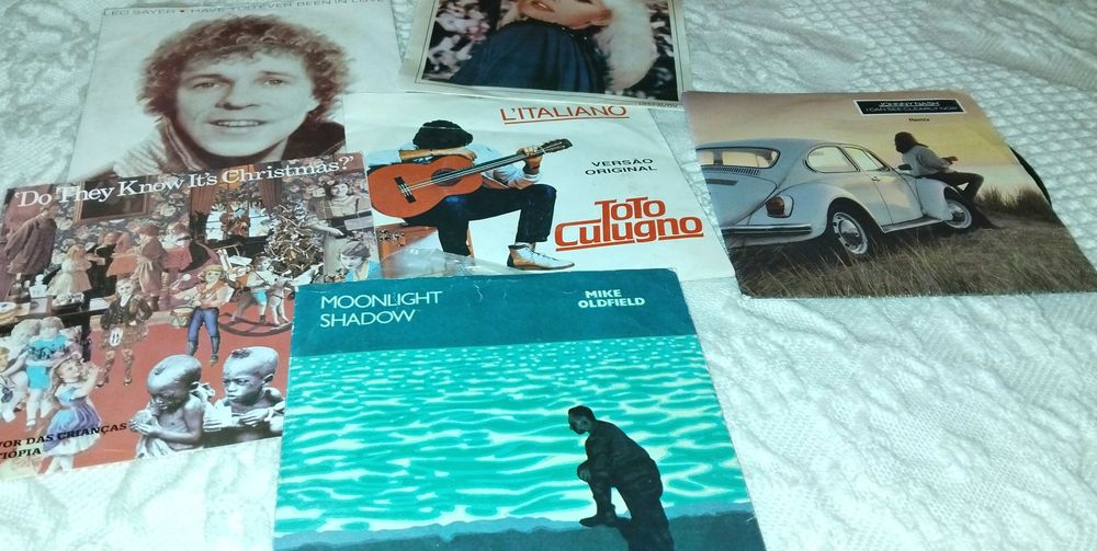 Vinis e singles anos 80, música rara portuguesa colectâneas !