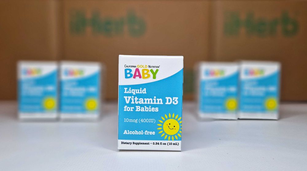 Baby D3 California Gold Nutrition - вітамін Д для дітей, дитячий Д3