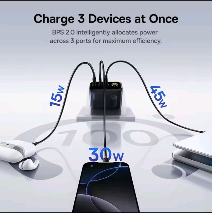 Baseus 100 w PicoGo Display зарядное устройство