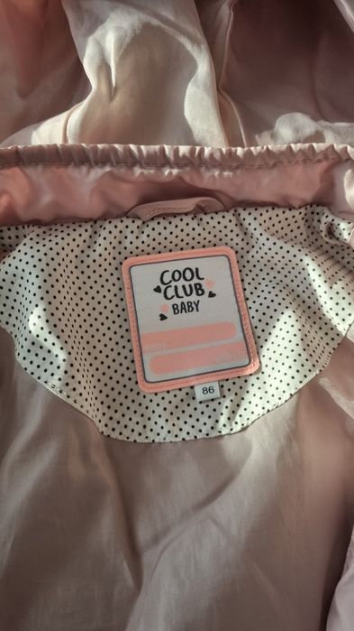 Kurteczka kurtka dla dziewczynki rozowa Coolclub Smyk 86