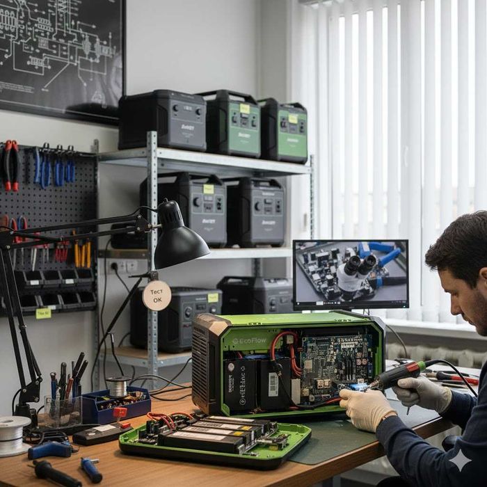 Ремонт зарядних станцій EcoFlow, Bluetti, Jackery, Anker та інших