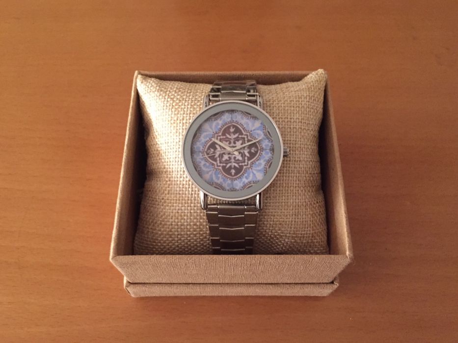 Relogios Personalizados com Azulejo - Aço