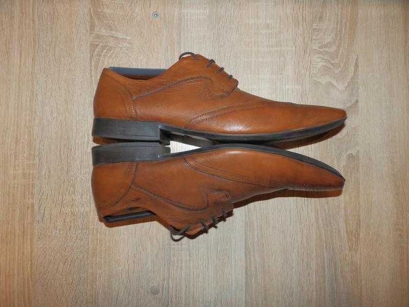 Кожаные туфли броги clarks англия