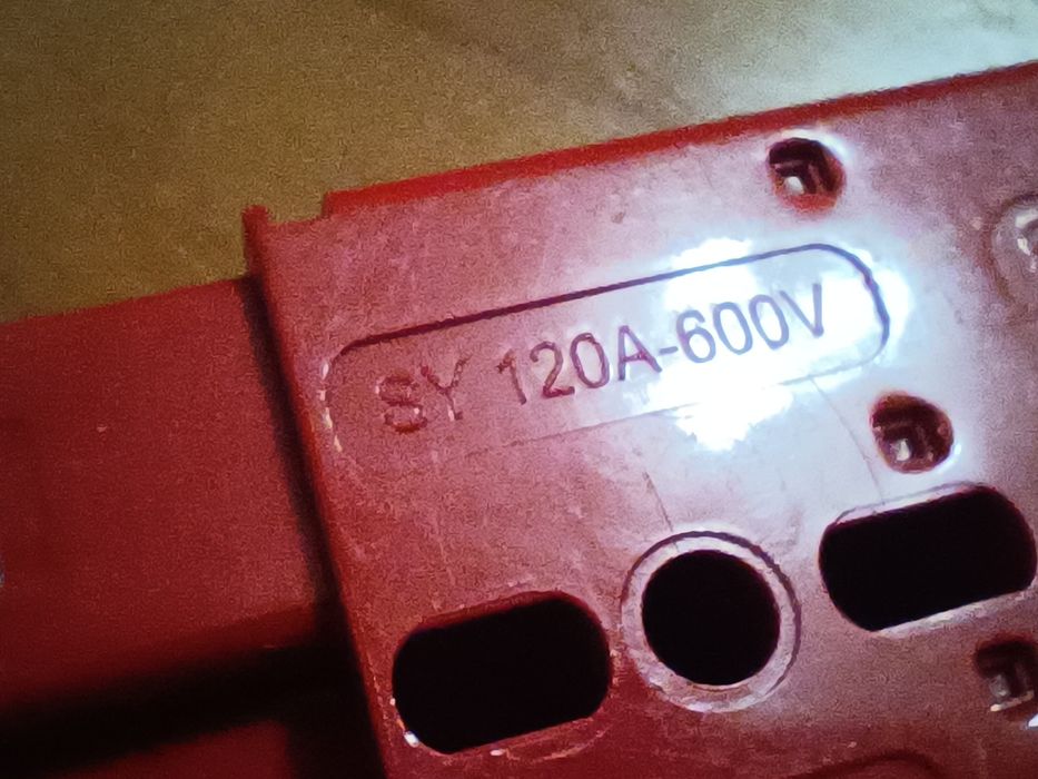 Кабель силовой 6AWG 20 см. Разъем Andercon Андерсон на 120А