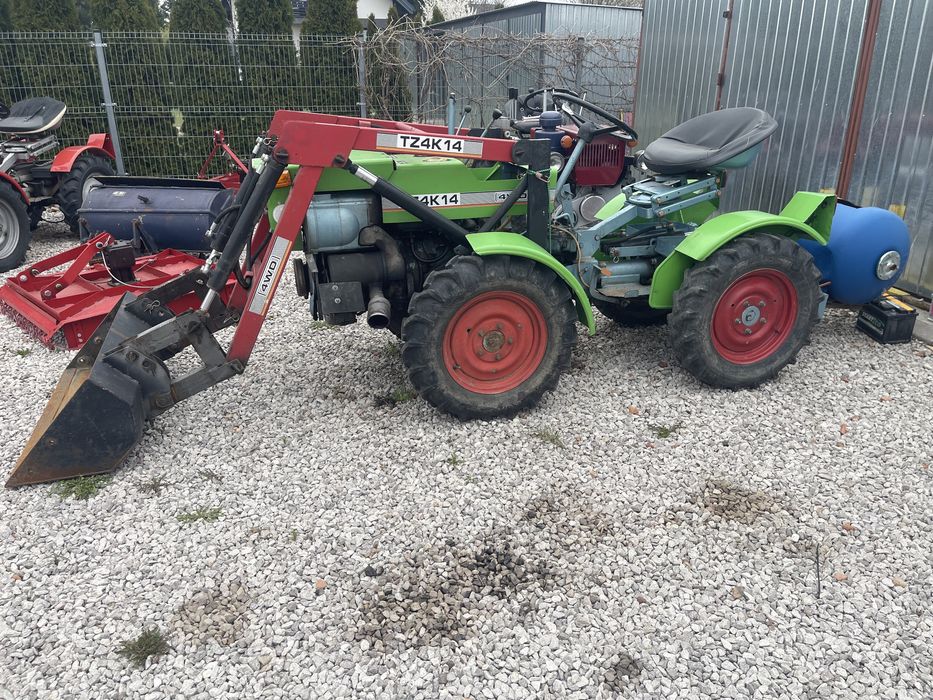 MikroCiągnik Kosiarka TZ4K14 traktorek łamany 4X4 ogrodniczy diesel