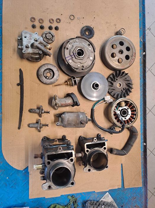 Majesty 125 alternator cylinder pompa kruciec rozrusznik sprzęgło wariator