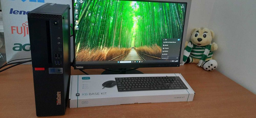 Pack Pç Lenovo M720S+Lcd 22"P 8ªG|I7-8700|16G|NVMe512+HD1TB|5G+BT|W11