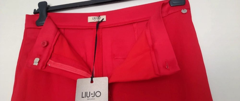 Liu Jo eleganckie spodnie czerwone M