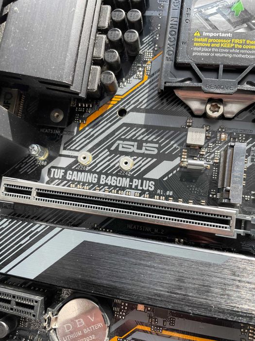 Материнська плата Asus TUF GAMING B460M-PLUS S1200, B460, micro ATX