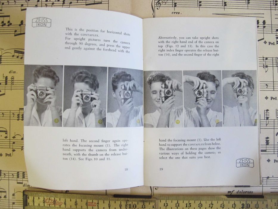 Zeiss Ikon Contaflex I Instruction Book - Vintage Camera64585932604931124