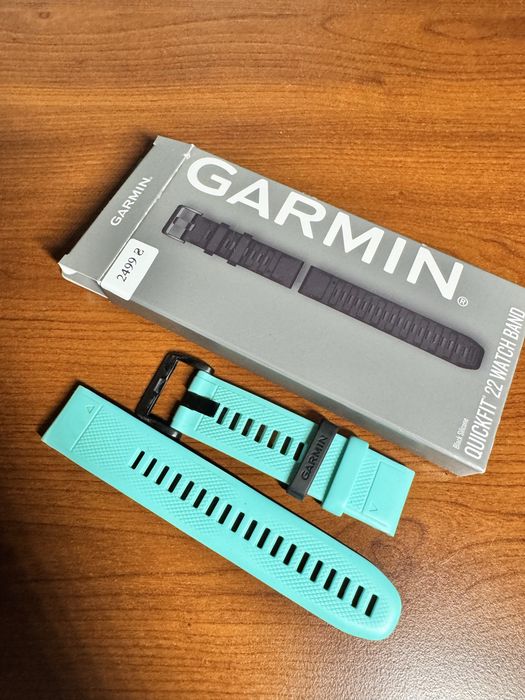 Оригінальний ремінець Garmin QuickFit 22 мм, силікон, бірюзовий