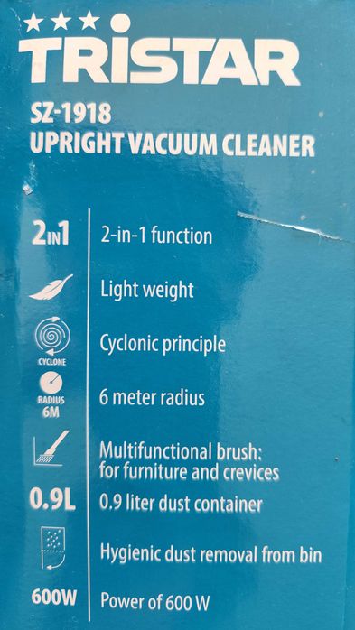 Aspirador Vertical TRISTAR SZ-1918 = a novo