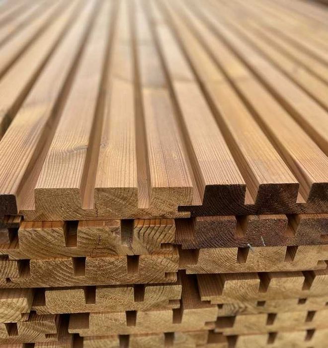 Deska elewacyjna Potrójny Romb z Thermo Sosny + TRANSPORT