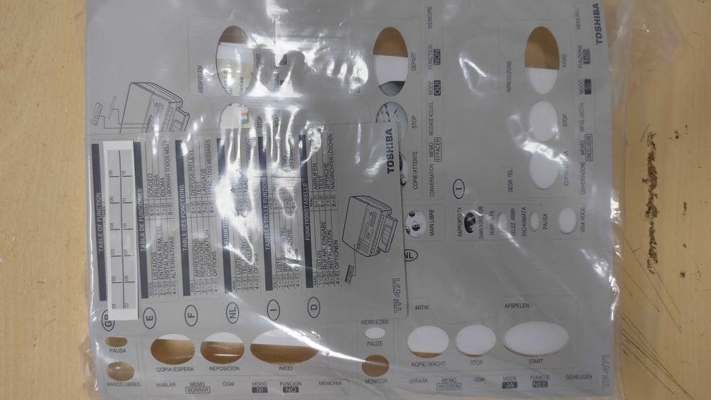 Fax Toshiba TF 471 (Nunca Utilizado)