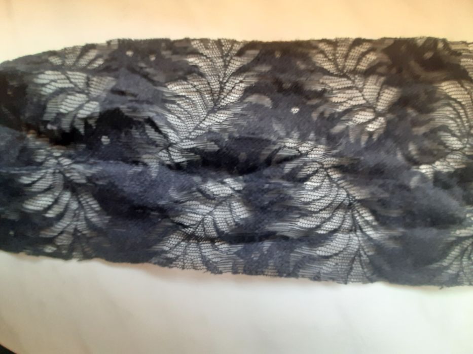 Taśma koronkowa czarna