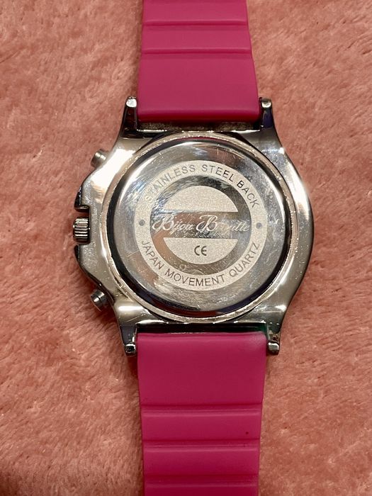 Relógio rosa com brilhantes Bijou Brigitte