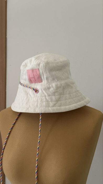 Панама з котону з різнокольоровими шнурами