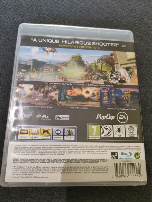 Gra ps3 plant vs zombies garden warfare