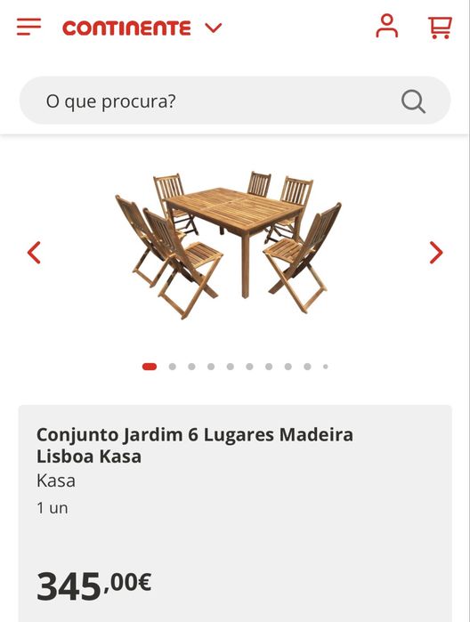 Mesa de Jardim e 6 cadeiras