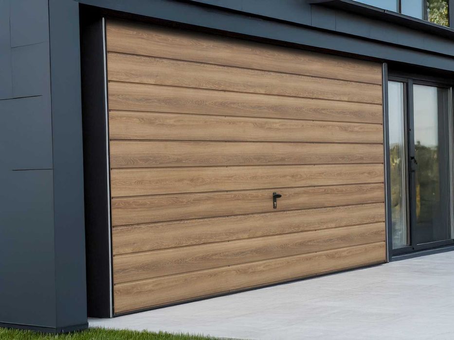 Brama garażowa | drewnopodobna WINCHESTER Brama uchylna na wymiar